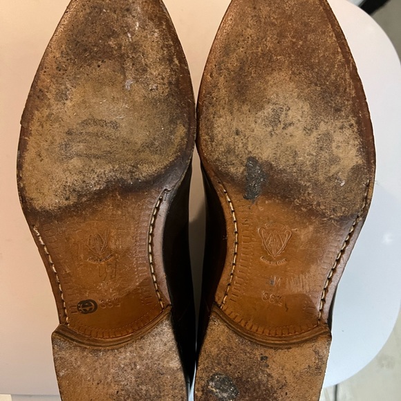 Vintage Gucci Leather Oxford Shoes Size 38 1/2 EU Size  8 1/2 US - Picture 6 of 7